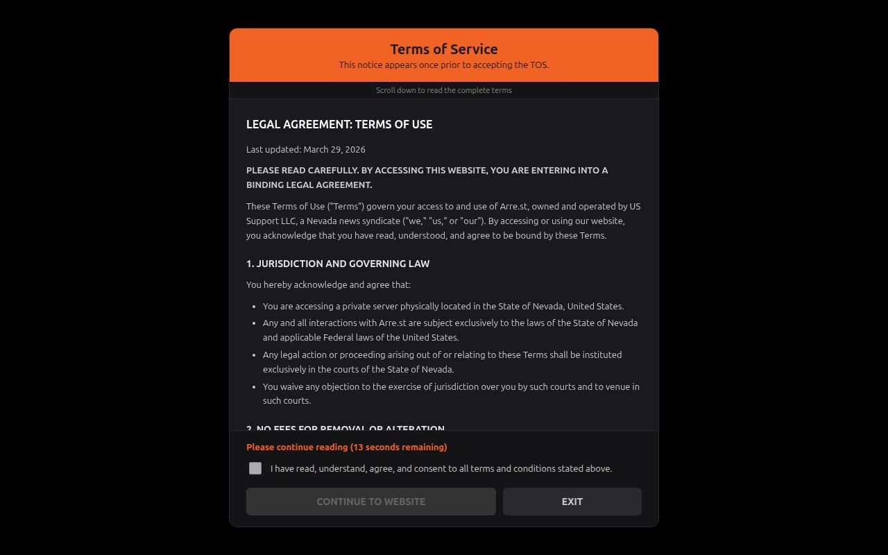 Lewis County conditional-access third-party records page
